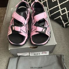 Balenciaga Kids Sandals Size 33 Worn Once Balenciaga Crocs Heels, Balenciaga Track Sandals, Balenciaga Kids Backpack, Balenciaga Sandals, Balenciaga Kids Shorts, Balenciaga Shoes, Kids Sandals, Flip Flop Sandals, Flip Flops