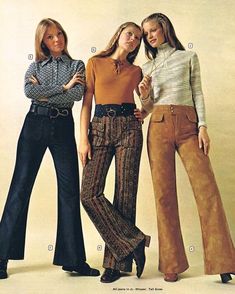 1960s fashion bell bottoms Look 80s, 70s Clothing