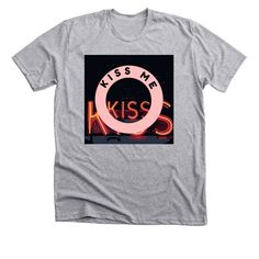 Kiss Me T-Shirt | Red Lips Tshirt | Paradise | Bonfire Lips Tshirt