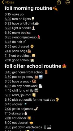 Autumn After School Routine, Things To Do On A Day Off From School, After School Routine Checklist, Fall School Morning Routine, October Morning Routine, Halloween Morning Routine, Morning Routine Ideas For Women, Fall After School Routine, What To Do In The Morning