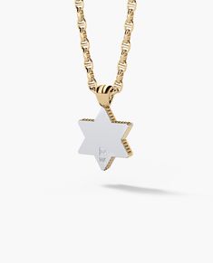 This handmade star of David pendant is available in gold and platinum and fully customizable with natural black or white diamonds and any engraving your bold heart desires. White Gold Star Of David Jewelry With Polished Finish, Luxury Star Shaped Brilliant Cut Jewelry, Luxury Polished Star Jewelry, Luxury Brilliant Cut Star Shaped Jewelry, White Gold Star Of David Polished Jewelry, Luxury Star-shaped White Gold Jewelry, Diamond White Star Of David Jewelry Gift, Luxury White Star-shaped Jewelry, Luxury White Gold Star Of David Jewelry