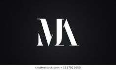 the letter m and w are made up of two letters, one is black and white