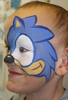 Cartoon Face Paint, Boys Halloween Facepaint, Necklace Painting, Face Paint Ideas, Lego Halloween