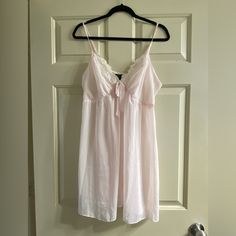 New Without Tags. Size Xl Pale Pink Message With Questions Always Willing To Do Bundle Deals Cute Nightdress, Sheer V-neck Sleepwear For Sleepovers, Sheer Spring Sleepwear, Coquette V-neck Nightgown For Bedtime, Feminine Sheer Sleepwear For Bedtime, Feminine Summer Nightgown, Sheer Camisole Chemise For Loungewear, Coquette V-neck Sleep Chemise, Spring Sheer Chemise For Loungewear