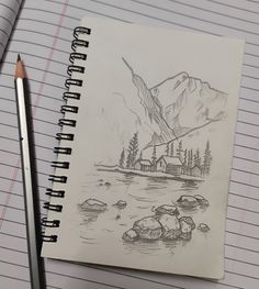 Mountains, lake , landscape Furniture Architecture, Decoration Furniture, Architecture Interiors, Quick Sketch, Pencil Drawing, Art Decoration, Interior Decor, Home Interior, Sketch