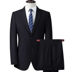 Made with modern elegance in mind, the Suit embodies refinement and sophistication Men's Classic Suit Color: black, dark blue Size: XS to 3XL Style: slim fit adhesive interlining cloth craft Style: Business, Formal wear Polyester Set Includes: Jacket, Trouser Gender: Male Age: Adult Brand Name: NoEnName_Null Product ID: CJXZ199334601 Note: All sizes are smaller than regular European and American sizes. Please choose the larger size if your size is between two sizes. Please allow 2-3cm difference Black Professional Sets For Business Casual, Black Slim Fit Office Sets, Black Office Wear Sets With Suit Collar, Black Suits With Suit Collar For Business Meetings, Black Slim Fit Blazer For Office, Professional Black Slim Fit Blazer, Fitted Black Blazer For Business Meetings, Professional Slim Fit Black Blazer, Classic Black Office Sets