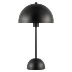 a black lamp on a white background