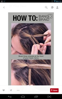 How To Braid, Peinados Fáciles Para Cabello Corto, Work Hairstyles, French Braid, Hair Envy, Toddler Hair, Hair Skin