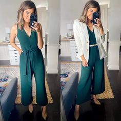 Winter Wedding Guest Outfit Jumpsuit, Modern Wedding Outfit Guest, Pants Outfit Wedding Guest, Styling A Jumpsuit For Work, Dressy Casual Wedding Attire Women, Wedding Guest Separates Outfit, Communion Guest Outfit, Cocktail Jumpsuits For Women, Rehearsal Dinner Outfit For Guest Casual