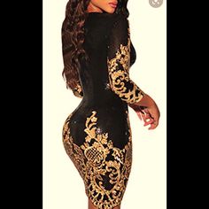 Gorgeous Sparkling Black/Gold Sequin Dress, 3/4 Sleeve, Perfect Fit, Amazing Steal! Elegant Bodycon Sequin Dress For Holiday Party, Elegant Sequin Dress For Club, Fitted Sequin Dress With 3/4 Sleeves, Fitted Dress With Sequins And 3/4 Sleeves, Glamorous Fitted Dress With 3/4 Sleeves, Elegant Long Sleeve Gold Bodycon Dress, Black Mini Dress With 3/4 Sleeve For Night Out, Party 3/4 Sleeve Bodycon Dress, 3/4 Sleeve Bodycon Dress For Party