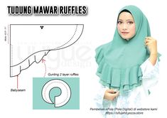 Pola Hijab Syari, Girls Hat Pattern, Amira Hijab, Turban Cap, Rhinestone Fabric, Hat Patterns To Sew