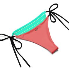 Stay comfortable and beach ready all summer in this FYC String Bikini set. It’s made from soft recycled polyester with double-layering and UPF 50+. Style the straps how you like, and get ready to swim! 🏊‍♀️ 🌟 Features: Soft and stretchy material with UPF 50+ protection. Available in sizes up to 4XL. Bikini top comes with removable padding for comfort. Multiple ways to tie and style the bikini set. 🌊 Disclaimer: To make your All-Over Print Recycled String Bikini last longer, thoroughly rinse i Beachwear Swimwear With Uv Protection And Tie-side Bottom, Nylon Tie-side Swimwear For Beach Season, Adjustable Swimwear For Summer Surfing, Adjustable Nylon Swimwear For Sunbathing, Vacation Swimwear With Adjustable Straps And Stretch, Adjustable Nylon Swimwear For Beach Season, Adjustable Summer Swimwear For Surfing, Summer Surfing Swimwear With Adjustable Straps, Beachwear Swimwear For Surfing With Tie-side Bottom