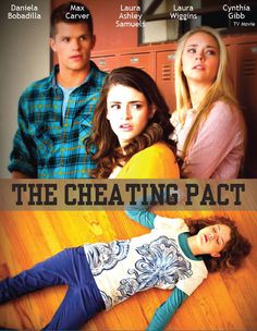 the poster for the upcoming movie, the cheating pact with two young women and one man