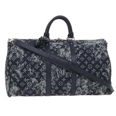 #ad Great Shopping Louis Vuitton Keepall Bandouliere 50 Grey Canvas Travel Bag Authentic, Fashion Bags Bag Name Tag, Canvas Travel Bag, Bag Names, Louis Vuitton Keepall, Travel Duffel, Duffel Bag Travel, Grey Material, Louis Vuitton Model, Boston Bag