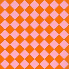 an orange and pink checkered pattern is shown in the middle of this image,