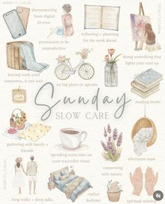 Summer Slow Care, Mindful Activities, Self Care Sunday, Candle Reading, Sunday Routine, Happy Sunday Friends, Practicing Self Love, Self Care Bullet Journal, Care Aesthetic