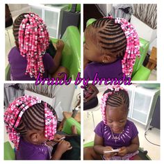 Find this Pin and more on Little Black Girls Hair by cadcat81. Beaded Cornrows, Braids For Kids Black, Ideas For Braids, Black Mohawk, Mohawk Braids, Braided Mohawk, Braided Mohawk Hairstyles, Toddler Braids