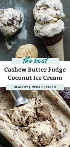 the best cashew butter fudge coconut ice cream