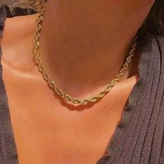 Brand New Women's Gold Braided Rope Chain Necklace Details: Length 22" Width 5mm Genuine 18k Gold Plated Sterling Silver Retail Price $300 Buy With Confidence From A Top Rated Seller W/ A 99%+ Feedback Rating. A0190 (Id-202) Rope Chain Gold, J Necklace, Braid Jewelry, Zodiac Pendant Necklace, Key Pendant Necklace, Vintage Beads Necklace, Gold Rope Chains, Rope Chain Necklace, Golden Chain