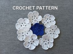 the crochet pattern has been made to look like flowers