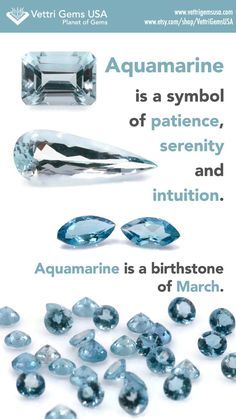 Symbol Of Patience, Crystals Natural, Zodiac Stones, Gemstone Meanings, Crystal Healing Stones, Aquamarine Jewelry, Silver Gemstone Jewelry, Aquamarine Stone, A Symbol