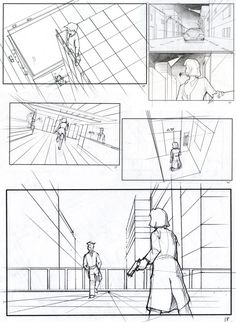 the storyboard shows how to draw an animation scene