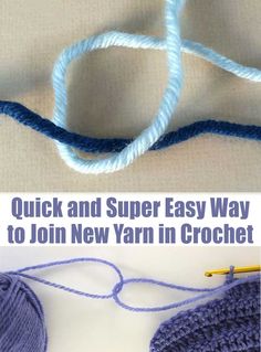 the yarn is being used to make a crochet project for someone's knitting project