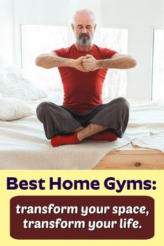 mature, fit man doing yoga in his home gym Home Gyms Ideas, Gym Setup Ideas, Home Gym Set, Home Gym Ideas, Dumbbell Shoulder Press, Home Gym Setup, Gym Setup, Home Gym Exercises, Home Gyms