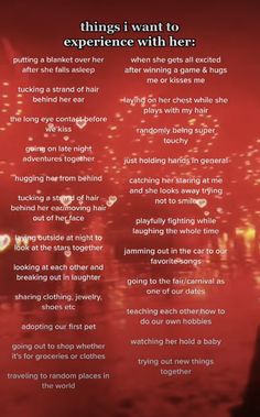 an image of fireworks with the words'things i want to experience with her '