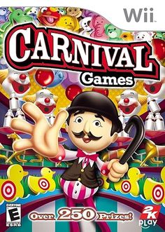 Over 20 different carnival games, all played with the Wii Remote
Test your skills with the Milk Can Toss, Lucky Cups and Clown Splash
All-time favorites are here, like the always-popular Dunk Tank
More than 250 prizes to win, from goldfish to stuffed toys