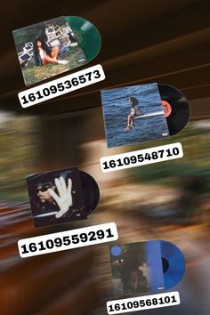 an image of the back side of a cd with different pictures on it and numbers