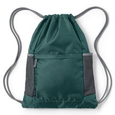 Lands' End did their homework when it comes to this Kids Lands' End Packable Drawstring Bag. Lands' End did their homework when it comes to this Kids Lands' End Packable Drawstring Bag. Drawstring 3 exterior pockets Dimensions: 18”H x 14”W x 5”D Same lightweight yet tough fabric as our backpacks Cord opens and closes in a cinch, plus just-right length to wear as shoulder straps Zippered front pocket allows cinch sack to pack into itself Rugged mesh water bottle pocketsFABRIC & CARE Polyester Nylon Drawstring Travel Bag, Nylon Drawstring Bag For Travel With Functional Drawstring, School Backpack With Drawstring In Nylon, Travel Nylon Drawstring Bag With Functional Drawstring, Practical Nylon Gym Bag Backpack, Nylon Drawstring Bag For Outdoor Activities, School Bag With Drawstring In Nylon, School Bags With Functional Drawstring In Nylon, Functional Nylon Gym Bag With Drawstring