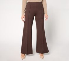 Wide-leg wow. With a fashion-forward wide flare and front seams, these pull-on ponte pants keep you looking chic (and feeling comfortably unrestricted) all day long. From Peace Love World. Flare Pant, Ponte Pants, Peace Love, Flare Pants, Fashion Forward, Wide Leg, Pants, Trousers