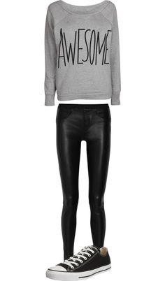 "teens" by remoniaretros ❤ liked on Polyvore Punk Outfit, Teen Swag, Teen Outfits, Summer Swag, Makeup Clothes, Punk Outfits, Stretchy Pants, Diva Fashion, Unisex Shoes