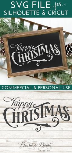 christmas svg files for silhouettes and cricut - commercial & personal use