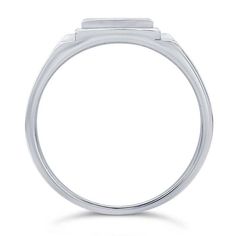 Guaranteed lowest price and Best Quality. If another seller has a lower price, we will beat it by 10%.* This sterling silver ring mounting features a tapered design with a shank that is flattened at the top to support a two-layer matte-finished, raised platform for the bezel cup--the mounting accommodates one 6 x 4mm oval cabochon. The shank has a bright finish that contrasts nicely with the design at the top of the ring--it creates a two-tone effect. Use jeweler's epoxy to set the stone. Settin Classic White Signet Ring With Round Band, Classic White Signet Ring, Silver Oval Cabochon Signet Ring With Polished Finish, Silver Oval Signet Ring With Halo Setting, Classic Round Signet Ring With Halo Setting, Modern Cabochon Signet Ring For Anniversary, Classic Silver Signet Ring With Halo Setting, Silver Signet Ring With Cabochon For Anniversary, Oval White Gold Signet Ring With Bezel Setting