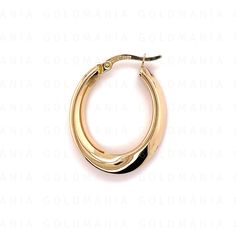 14K Yellow Gold Graduated Oval Hoop Earrings, 24mm By 19mm, Small Gold Hoops, Real 14K Gold Hoops, Polished Gold Hoops, Women 14K Gold Hoopsn Metal: 14K YELLOW GOLD 14K WHITE GOLD Weight: 2.3 Gram Measurements: 19mm by 24mm SHIPPED FROM NEW YORK CITY FREE SHIPPING on all orders 30 Day Return Hassle Free Weight and measurements are approximate and may not be always exactly as stated. At GoldMania we are first of all committed to environmental responsibility. We guarantee that the silver, platinum Classic Oval Huggie Earrings With Polished Finish, Classic Gold Oval Huggie Earrings, Everyday Oval Huggie Earrings With Polished Finish, Oval Tarnish-resistant Huggie Earrings For Anniversary, 14k Gold Oval Huggie Earrings, Oval Hoop Earrings With Shiny Finish For Anniversary, 14k Gold Oval Hoop Earrings Tarnish Resistant, Oval 14k Gold Tarnish Resistant Hoop Earrings, Oval 14k Gold Tarnish-resistant Hoop Earrings