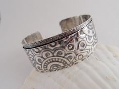 Hammered Sterling Silver Cuff 1 Cuff by RadiantJewelStudio on Etsy Adjustable Etched Silver Cuff Bracelet, Adjustable Silver Etched Cuff Bracelet, Artistic Silver Cuff Bracelet Bangle, Artistic Silver Cuff Bangle Bracelet, Artistic Silver Bangle Cuff Bracelet, Silver Stamped Cuff Bracelet, Unique Silver Stamped Cuff Bracelet, Sterling Silver Stamped Cuff Bangle, Silver Cuff Bracelet With Stamped Details