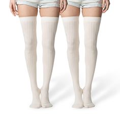 PRICES MAY VARY. Form-Fitting Socks - Put your best foot forward with thigh-high womens cotton socks! The soft, fitted fabric of our cotton socks hugs your legs for a flattering look. These socks cover your feet, calves and thighs with just the right length without losing shape or elasticity. Supportive Compression Ribs - If you're looking for a comfortable fit with optimum support, these practically designed tall socks are what you need! Featuring compression ribs and arch support, these womens Boot Leg Warmers, Boots With Leg Warmers, Womens Knee High Socks, Womens Compression Socks, Support Socks, Tall Socks, Knee Boot, Thigh High Socks, Socks For Women