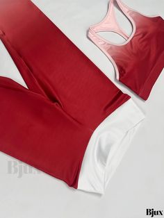 Bjux - Premium Womens Yoga Activewear Set: Ombre Color Fashion Crop Top & High Waist Leggings for Slimming Fitness and Workout. Enhance your Gym Performance with this Stylish 2-piece Sportswear Suit for Women. Sporty Moisture-wicking Summer Sets, Summer Sports Sets With Moisture-wicking, Sporty Gym Sets For Summer, Sporty Summer Gym Sets, Stretch Sleeveless Gym Sets, Summer Workout Sportswear Sets, Sporty Sleeveless Sports Sets, Stretch Sports Sets, White Stretch Workout Sets