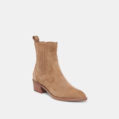 BRYLEE H2O BOOTIES MUSHROOM SUEDE Stitching Details, Side Panels, Panel Siding, Block Heels, Bootie Boots, Heel Height, Fashion Beauty, Shoe Boots, Stuffed Mushrooms