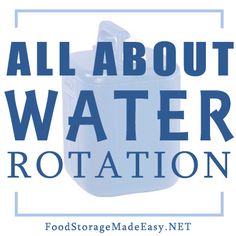 Emergency Preparedness Food Storage, Emergency Preparedness Food, All About Water, Emergency Water, Emergency Preparation, About Water, Emergency Plan