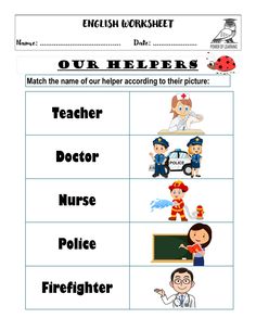 the english worksheet for children to learn how to use their name and pictures