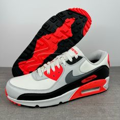 Nike Air Max 90 Gore-Tex Infrared Sneakers Men's Size 10 Red/White Fd5810-101 Brand New Without Box Air Maxes, Red Nike Air Max With Boost Midsole, Red Nike Air Max Running Shoes With Boost Midsole, Red Nike Air Max For Running With Boost Midsole, Red Nike Air Max With Air Cushioning For Running, Red Nike Air Max, Red Low-top Nike Air Max With Boost Midsole, Red Nike Air Max Low-top With Boost Midsole, Air Max 90 Outfit