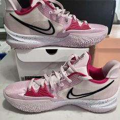 Slightly Worn Rare Size 15 - Nike Kyrie Low 4 Kay Yow Basketball Shoes Nike Kyrie Low 4, Kyrie Low 4, Nike Kyrie, Volleyball Shoes, Men's Nike, Basketball Shoes, Volleyball, Nike Men, Nike Shoes