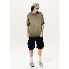 Washed Distressed Army Green Oversized T-shirts Fabric: 100% Cotton Size: S, M, L, XL, 2XL Multiple Color Selections: Purple, Army Green  Season: Summer Oversized Short Sleeve Grunge T-shirt, Oversized Acid Wash Urban T-shirt, Oversized Washed Crew Neck T-shirt, Oversized Washed T-shirt With Crew Neck, Green Washed T-shirt For Streetwear, Urban Distressed T-shirt For Summer, Oversized Washed Black T-shirt For Summer, Oversized Distressed Grunge T-shirt, Acid Wash Oversized Short Sleeve T-shirt