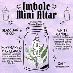 Content Graphic Design, Imbolc Altar, Spell Bottles, Mini Altar, Magic Spell Book