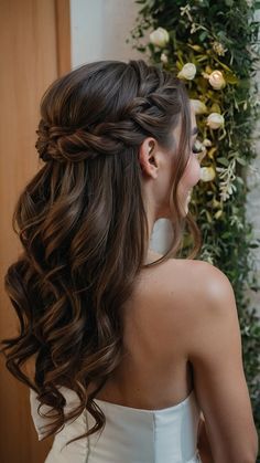 Reception Hairstyles, Hoco Hairstyles, Goddess Hairstyles, Medium Long Hair, Long Hair Updo, Peinados Fáciles Para Cabello Corto, Trending Hairstyles, Formal Hairstyles, Light Brown Hair