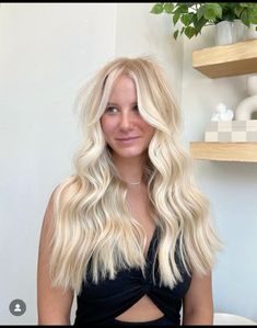 Honey Blonde Highlights On Blonde Hair, Blonde Highlights On Blonde Hair, Lived In Bright Blonde, Hair Wishlist, Blonde Light Brown Hair, Curled Blonde Hair, Warm Blonde Hair, Darker Hair