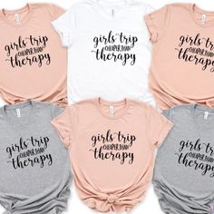 Comes In Black Or White And Other Colors Comment Below Which Color You Would Like And We Will Make Your Order Happen!! Cutout Shirts, Ladies Gifts, Pink Tee Shirt, Trip Shirts, Spring T Shirts, Girls Trip Shirts, University Tees, Girls Vacation, Linen Tee